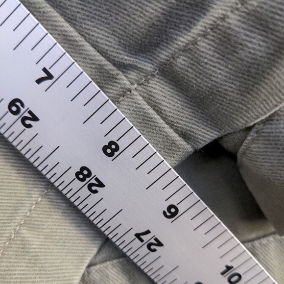 Eddie Bauer Men's Chino Shorts Green Size 40 100% Cotton Slash Pockets - Picture 9 of 10